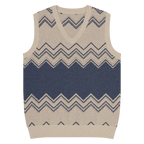 Classic Vintage V-neck Men Knitted vest - IVORYNN