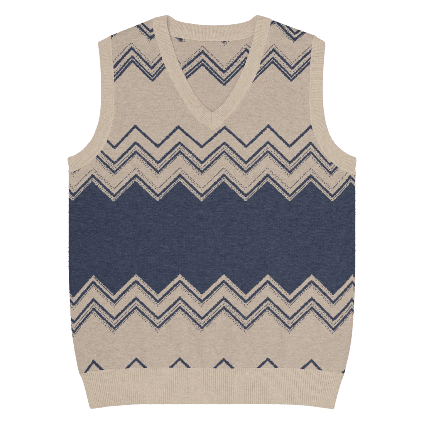 Classic Vintage V-neck Men Knitted vest - IVORYNN