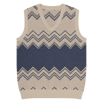 Classic Vintage V-neck Men Knitted vest - IVORYNN