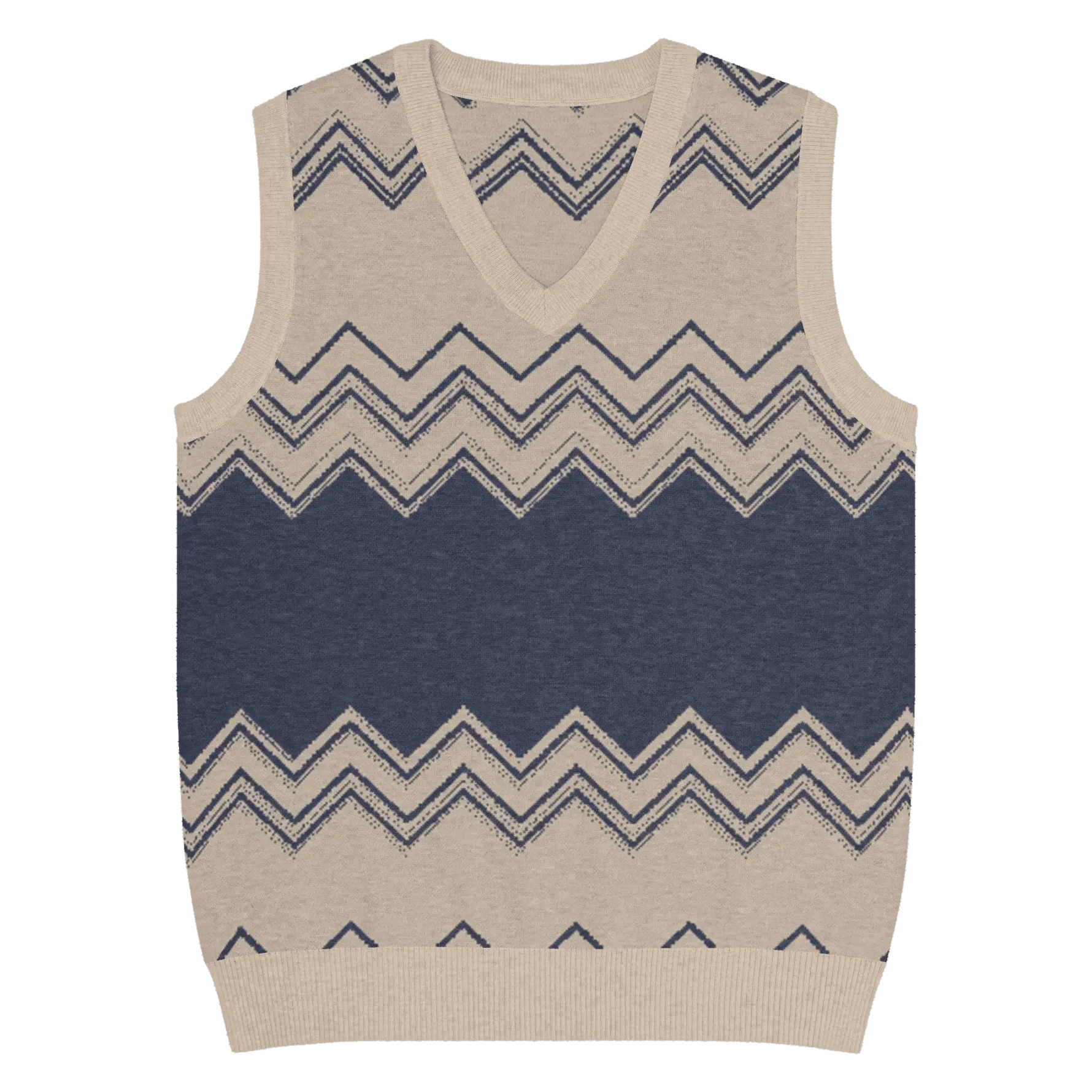 Classic Vintage V-neck Men Knitted vest - IVORYNN