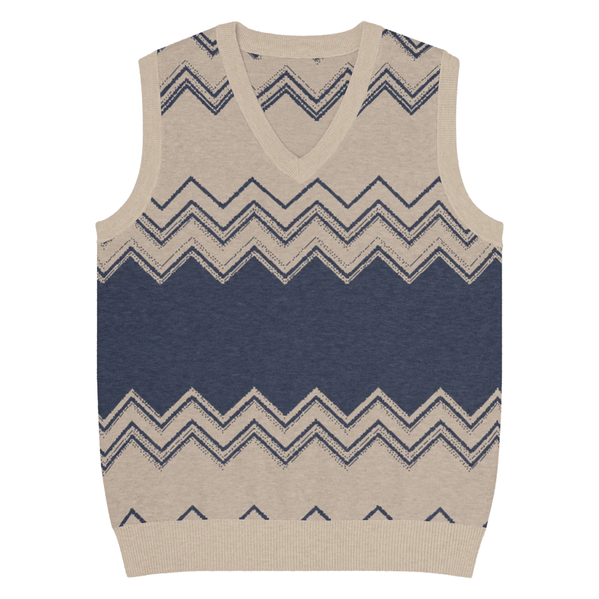 Classic Vintage V-neck Men Knitted vest - IVORYNN