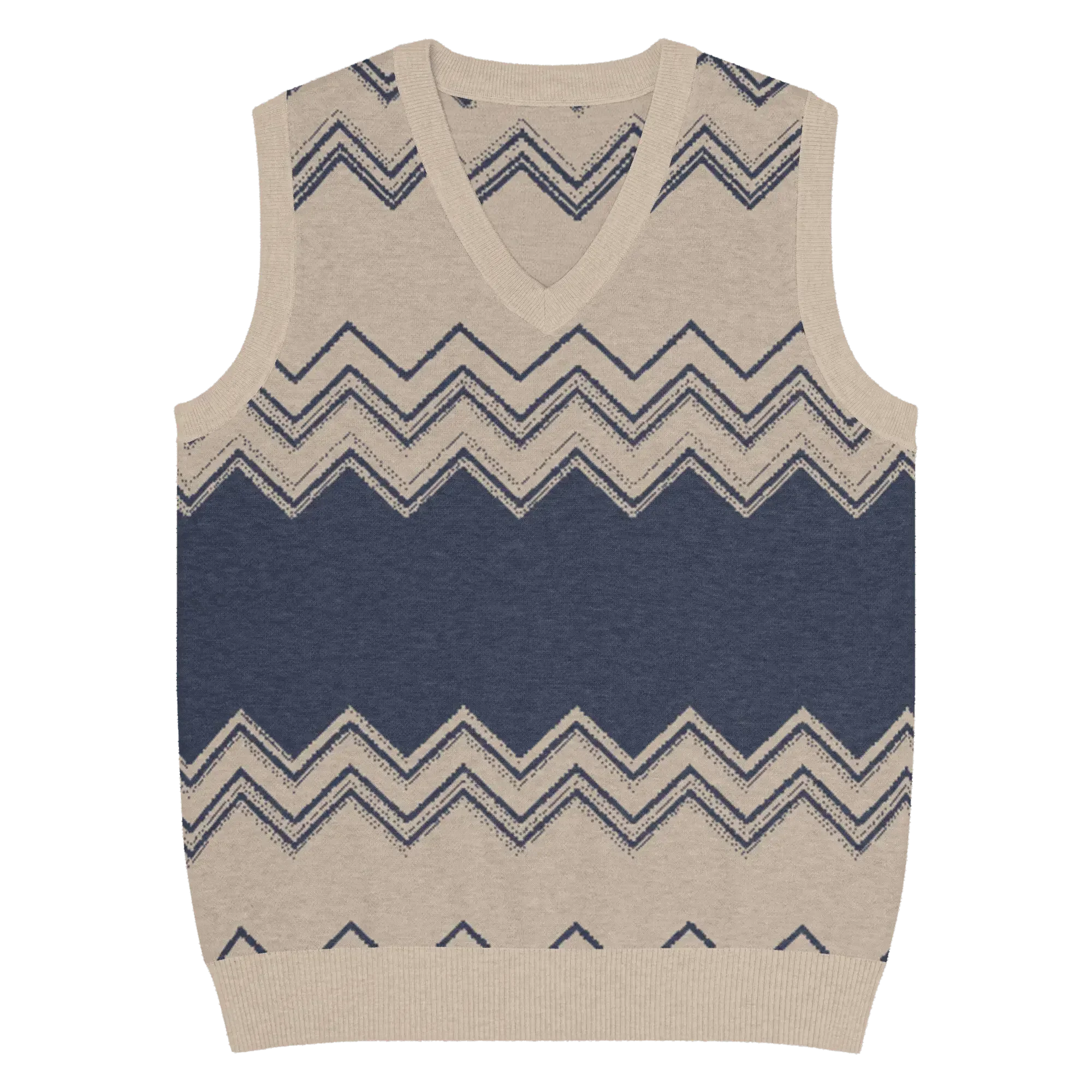 Classic Vintage V-neck Men Knitted vest - IVORYNN