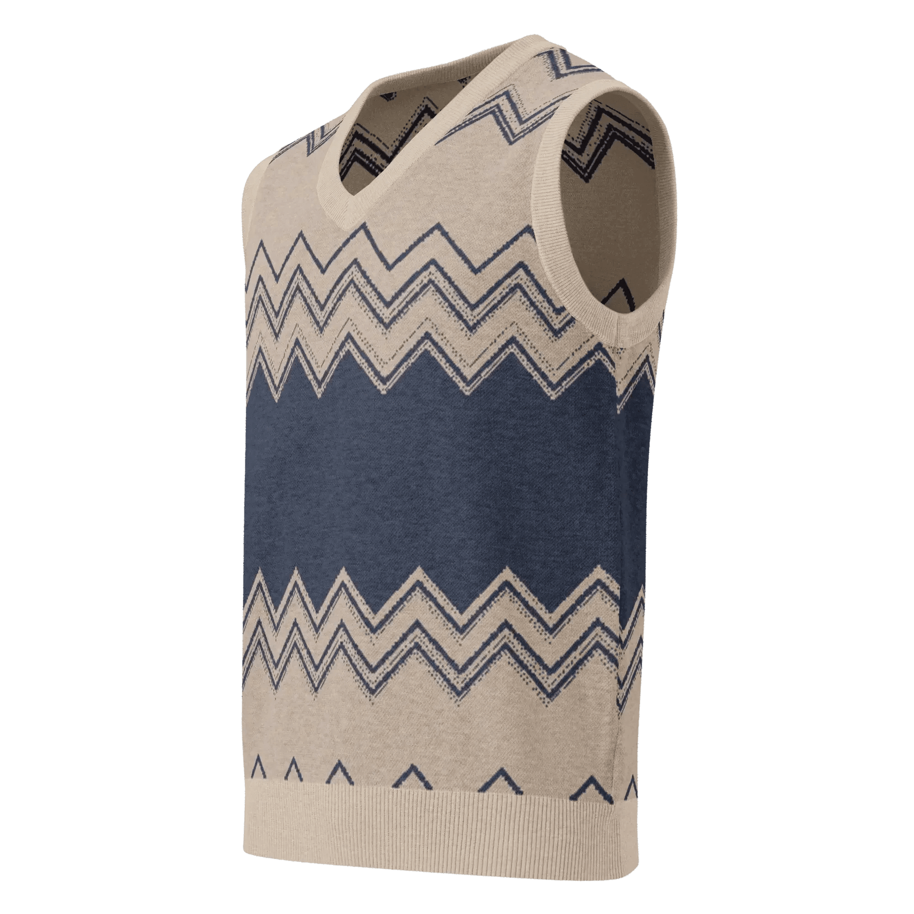 Classic Vintage V-neck Men Knitted vest - IVORYNN