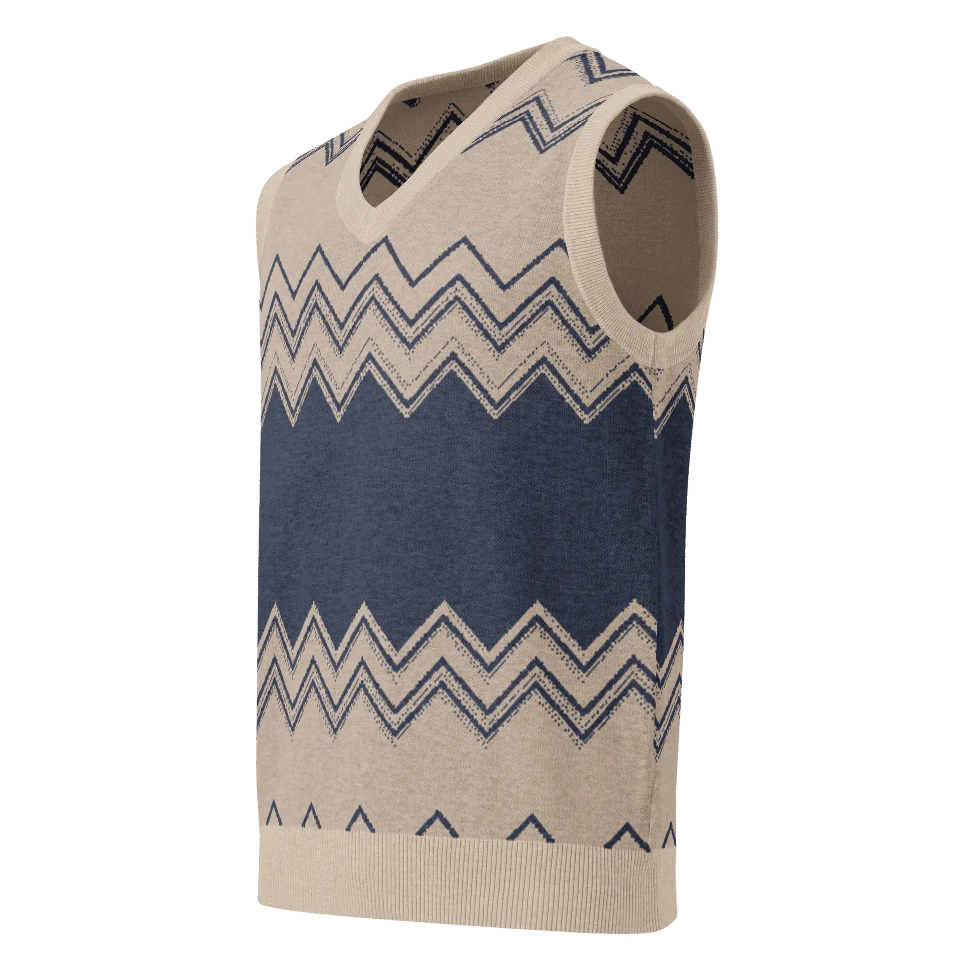 Classic Vintage V-neck Men Knitted vest - IVORYNN