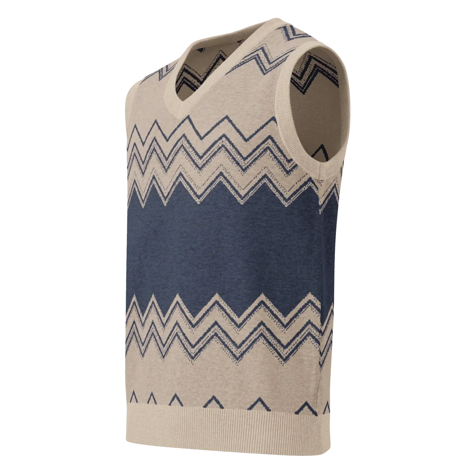 Classic Vintage V-neck Men Knitted vest - IVORYNN