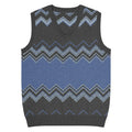 Classic Vintage V-neck Navy Gray Men Knitted vest - IVORYNN