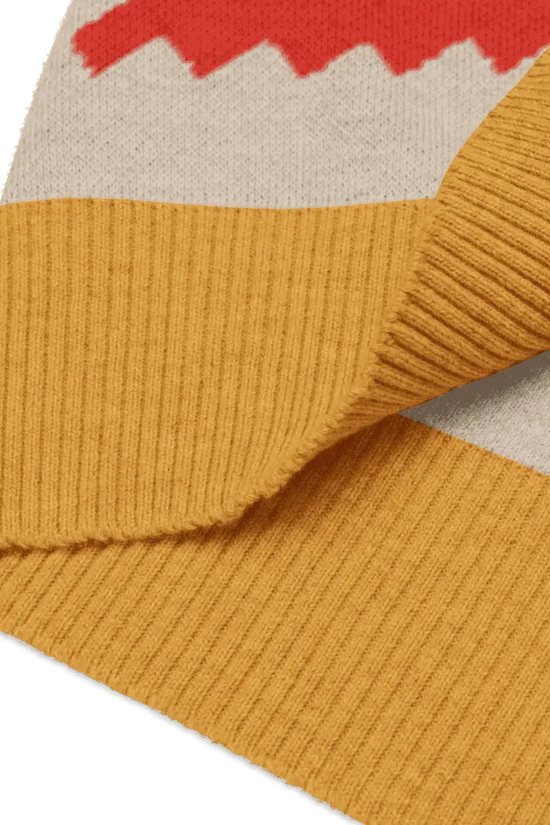 Classic Vintage V-neck Orange Women Knitted vest - IVORYNN