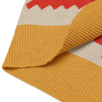 Classic Vintage V-neck Orange Women Knitted vest - IVORYNN