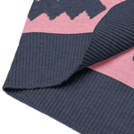 Classic Vintage V-neck Pink Men Knitted vest - IVORYNN