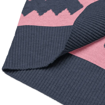 Classic Vintage V-neck Pink Men Knitted vest - IVORYNN