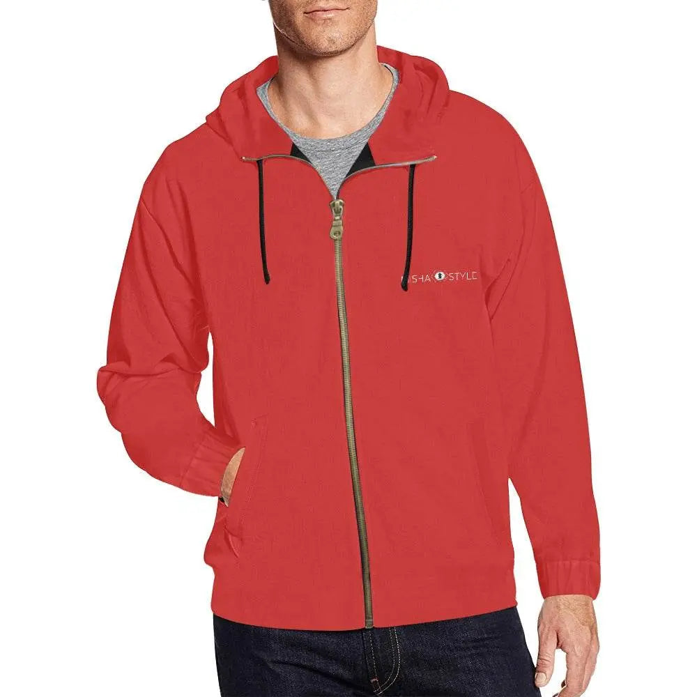 Classic Zip Red Hoodie - IVORYNN
