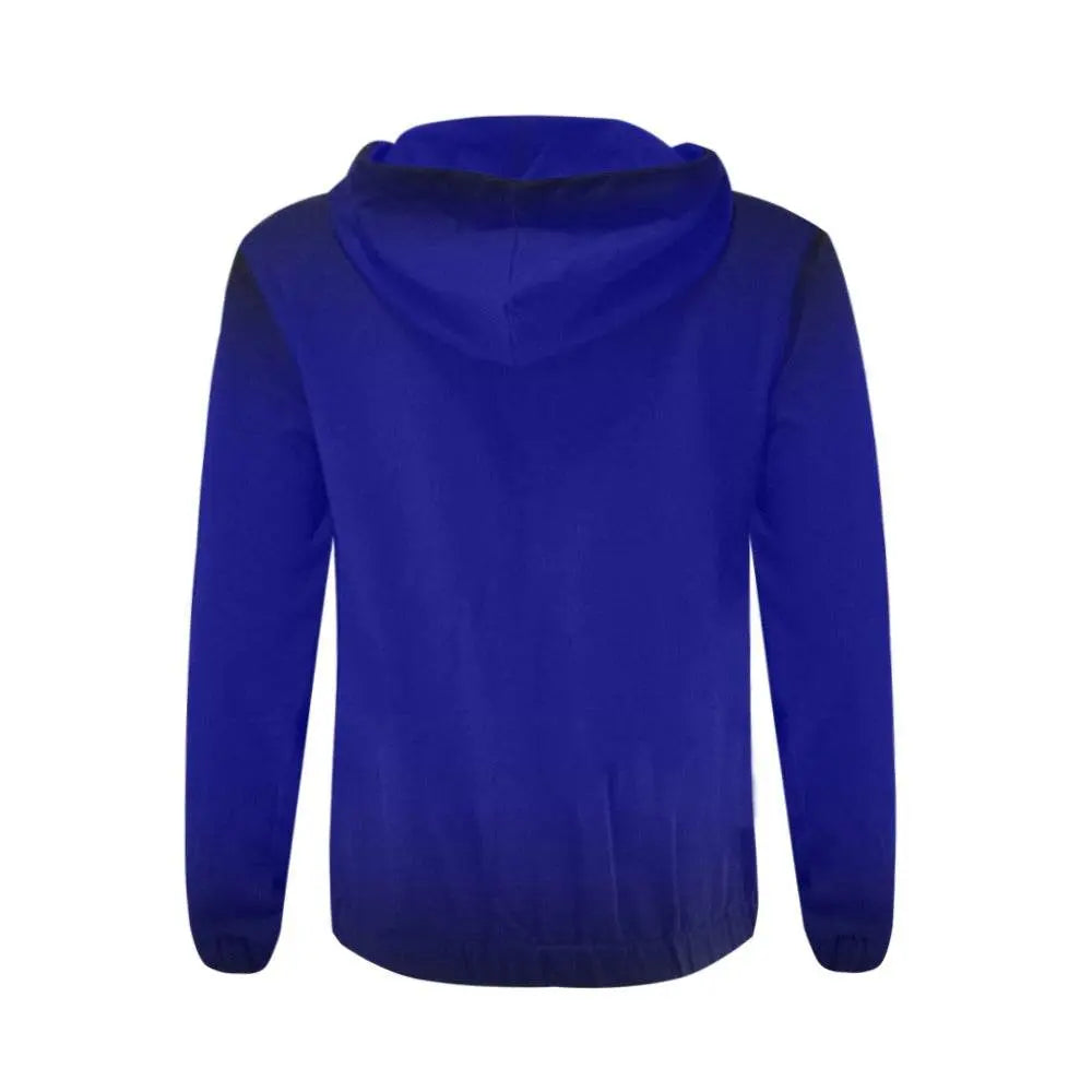 Classic Zip Royal Blue Hoodie - IVORYNN