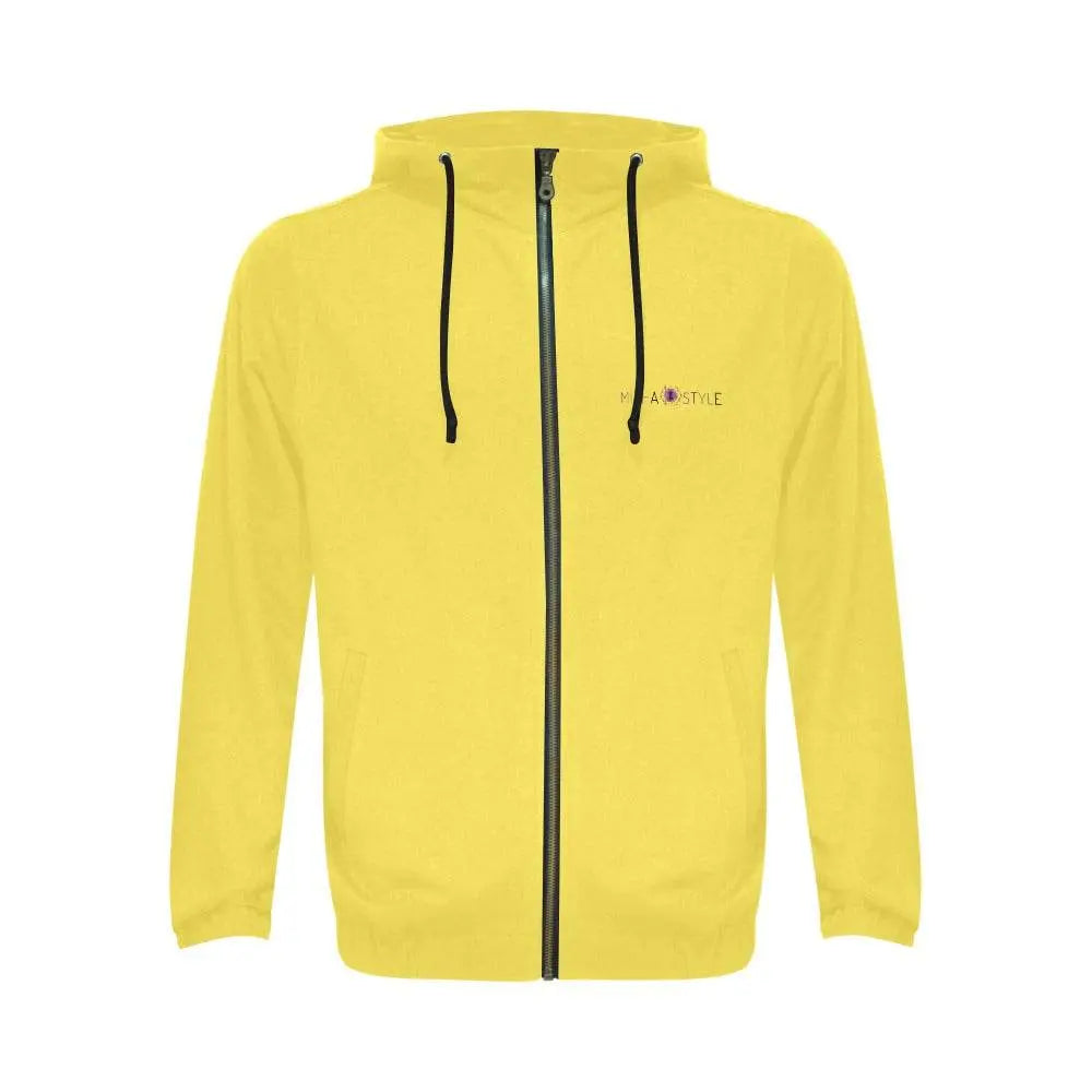 Classic Zip Yellow Hoodie - IVORYNN