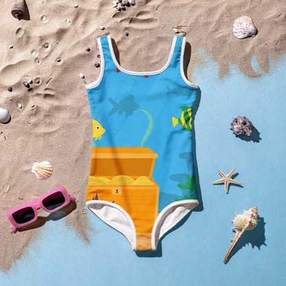 Comfortable Fit Deep Fade Kids Swimsuit - IVORYNN