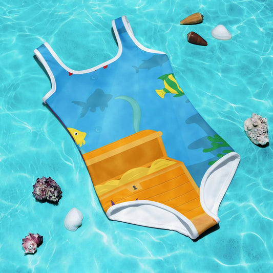 Comfortable Fit Deep Fade Kids Swimsuit