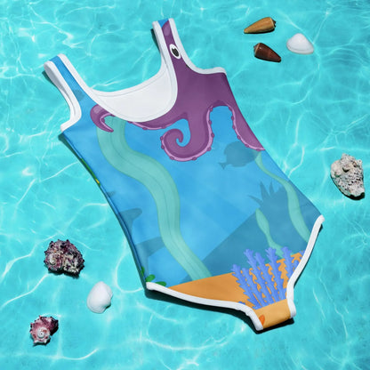 Comfortable Fit Deep Fade Kids Swimsuit - IVORYNN