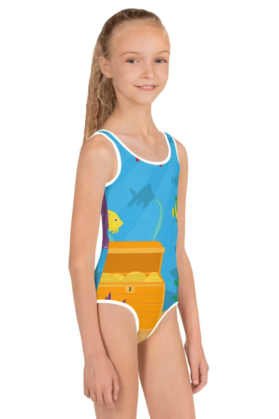 Comfortable Fit Deep Fade Kids Swimsuit - IVORYNN