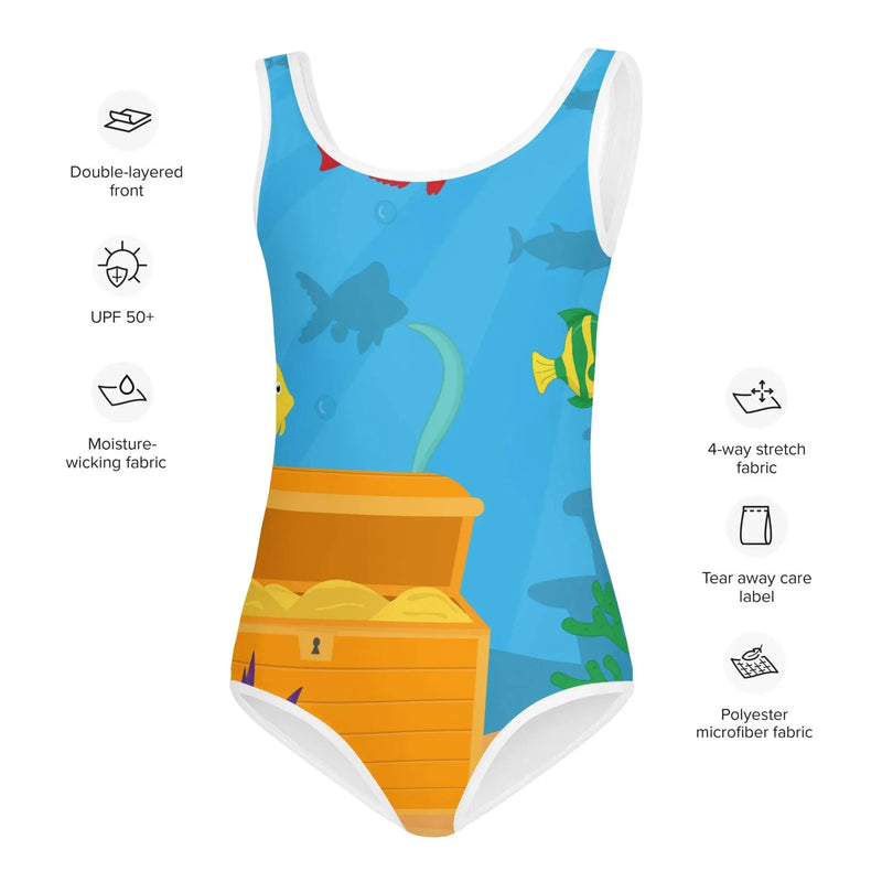Comfortable Fit Deep Fade Kids Swimsuit - IVORYNN