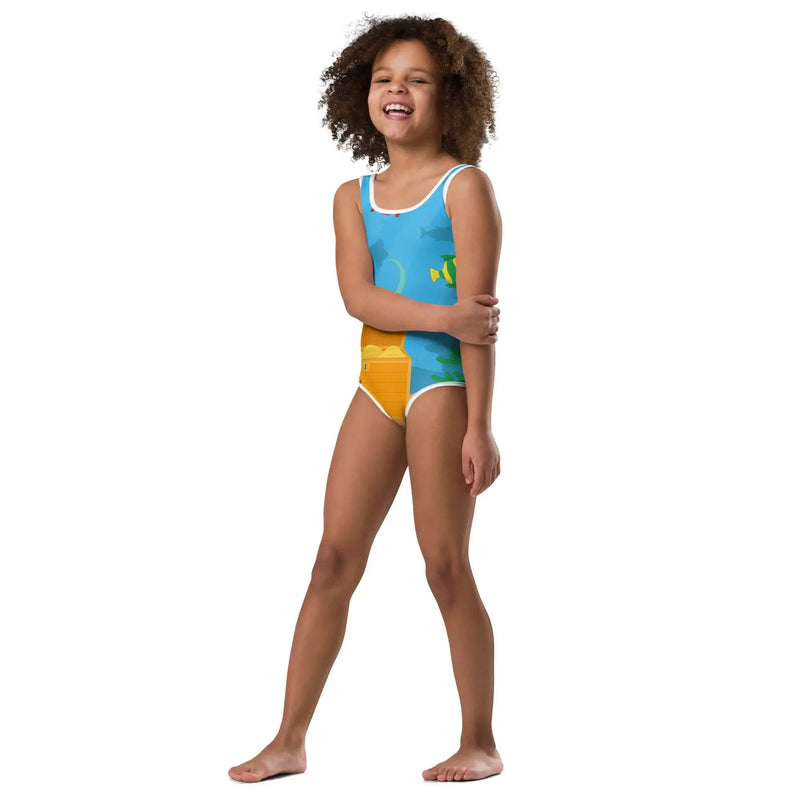 Comfortable Fit Deep Fade Kids Swimsuit - IVORYNN