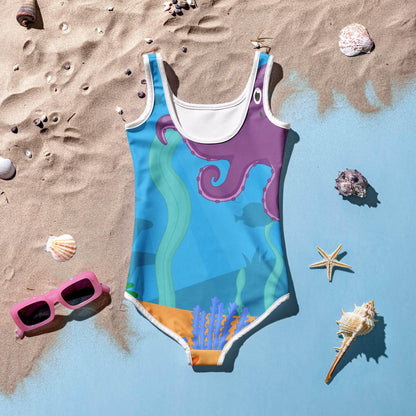 Comfortable Fit Deep Fade Kids Swimsuit - IVORYNN