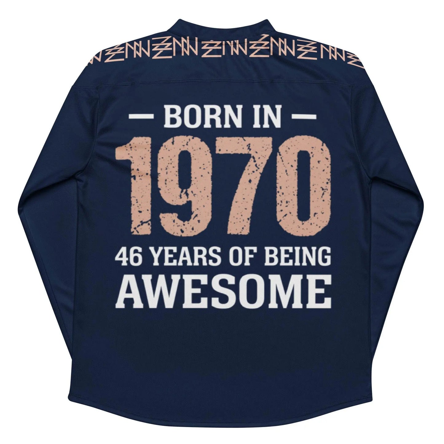 Comfortable Navy hockey fan Sports jersey - IVORYNN