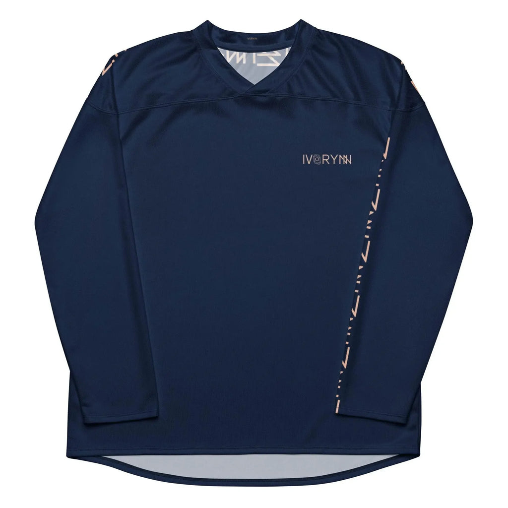 Comfortable Navy hockey fan Sports jersey - IVORYNN