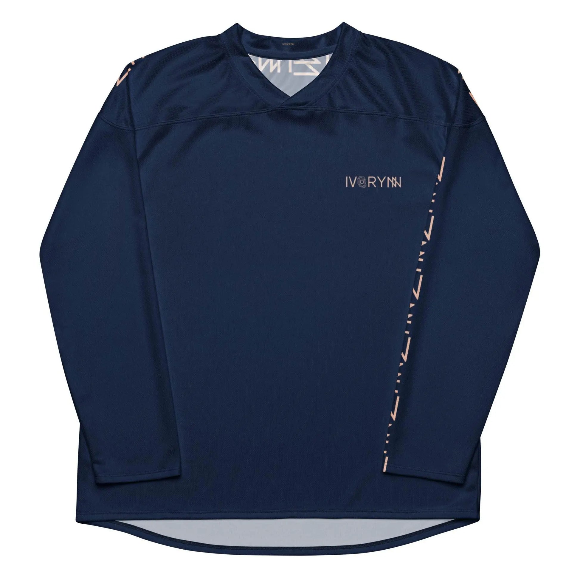 Comfortable Navy hockey fan Sports jersey - IVORYNN