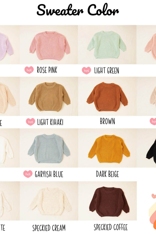 Cotton Hand embroidered Name Baby Sweater - IVORYNN