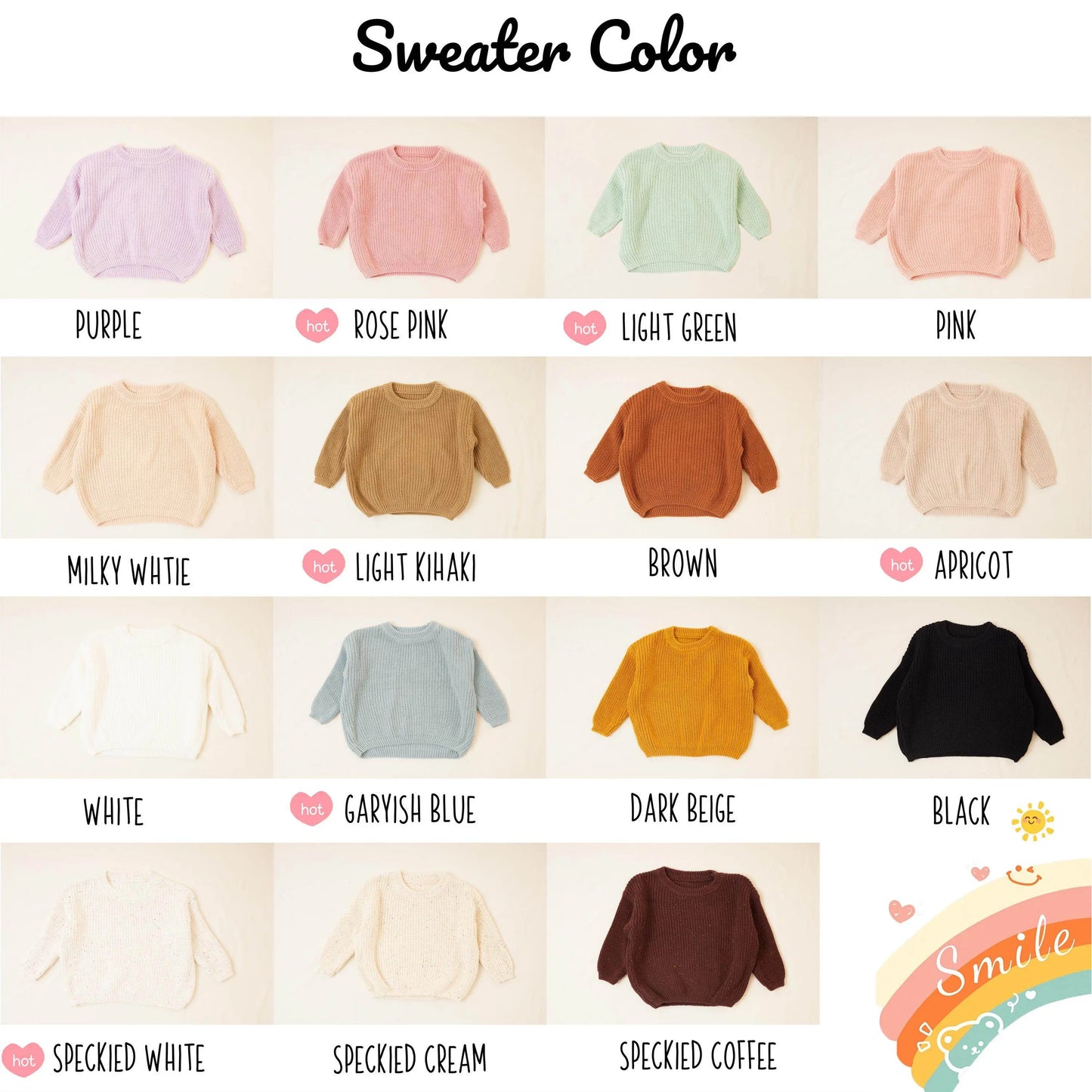 Cotton Hand embroidered Name Baby Sweater - IVORYNN