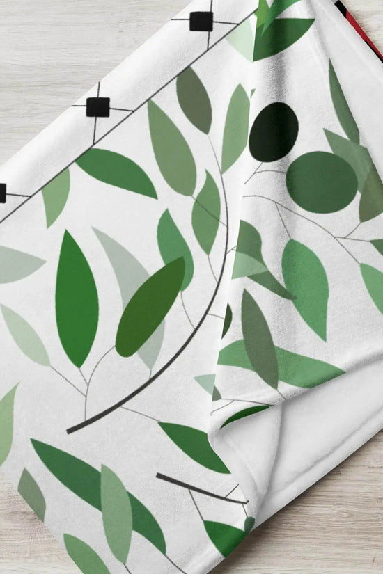 Country Flag floral Throw Blanket - IVORYNN