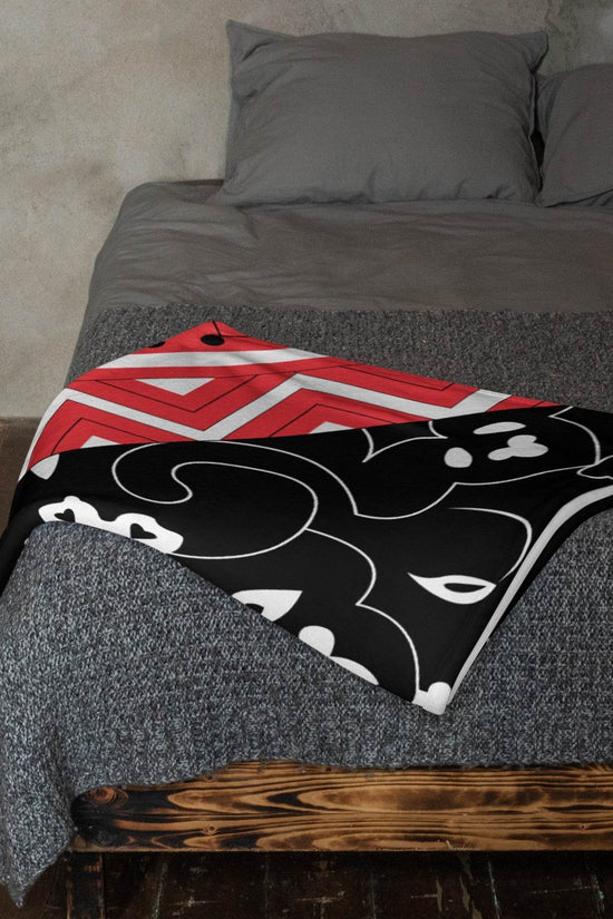 Country Flag floral Throw Blanket - IVORYNN