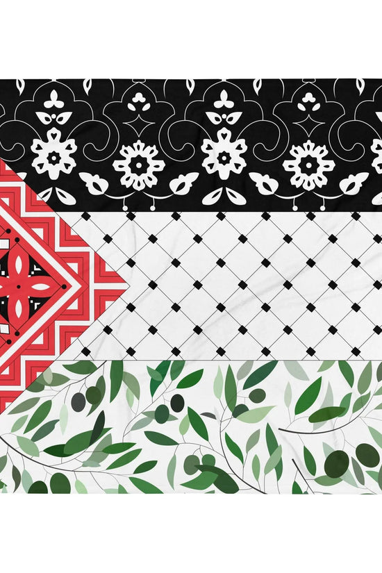 Country Flag floral Throw Blanket - IVORYNN