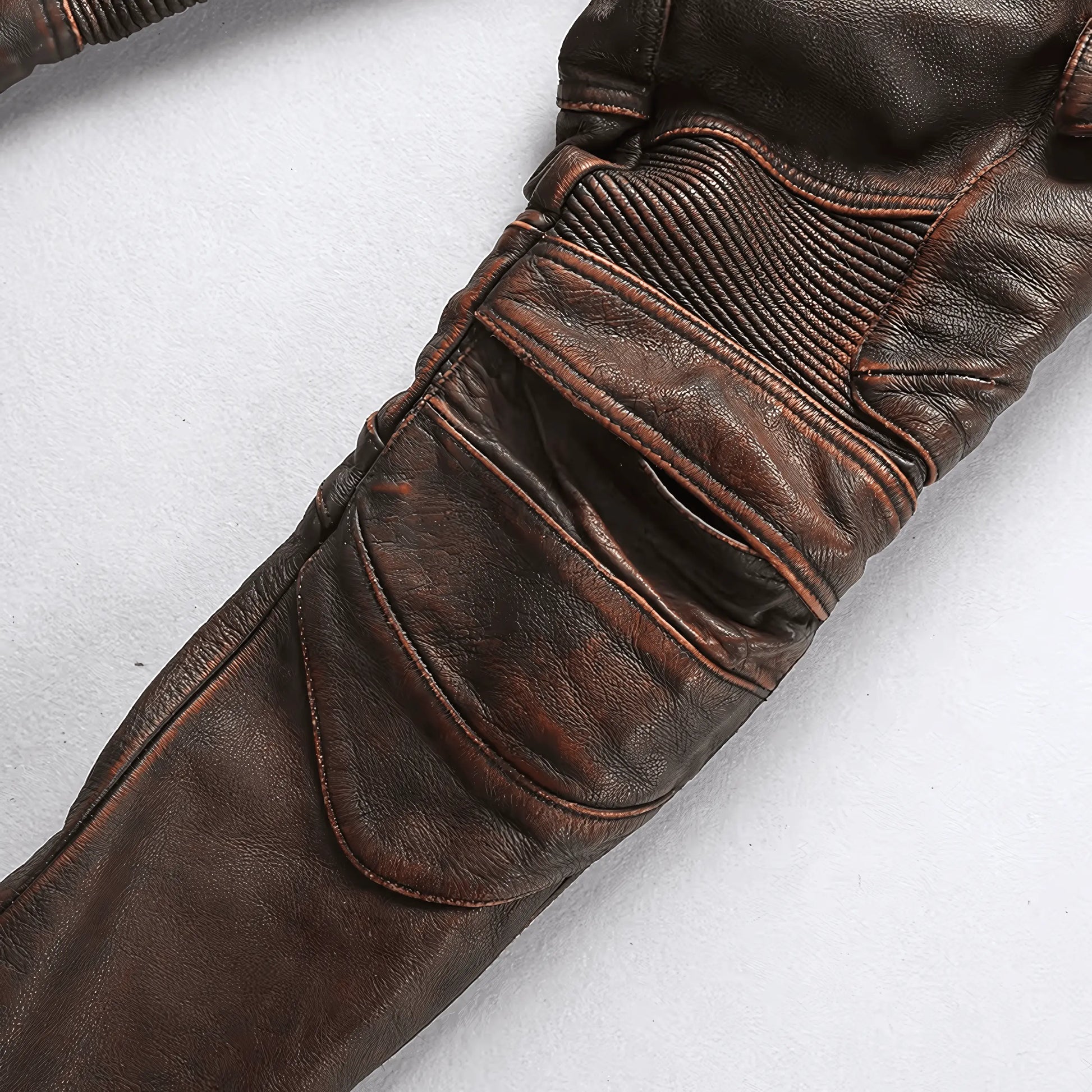 Cowhide Genuine LeatherSlim Sweatpants - IVORYNN