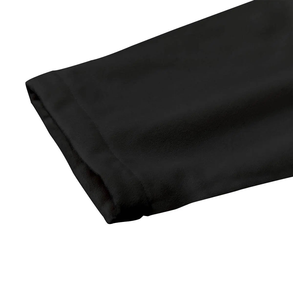 Cozy Black Kid's Plush Windbreaker - IVORYNN