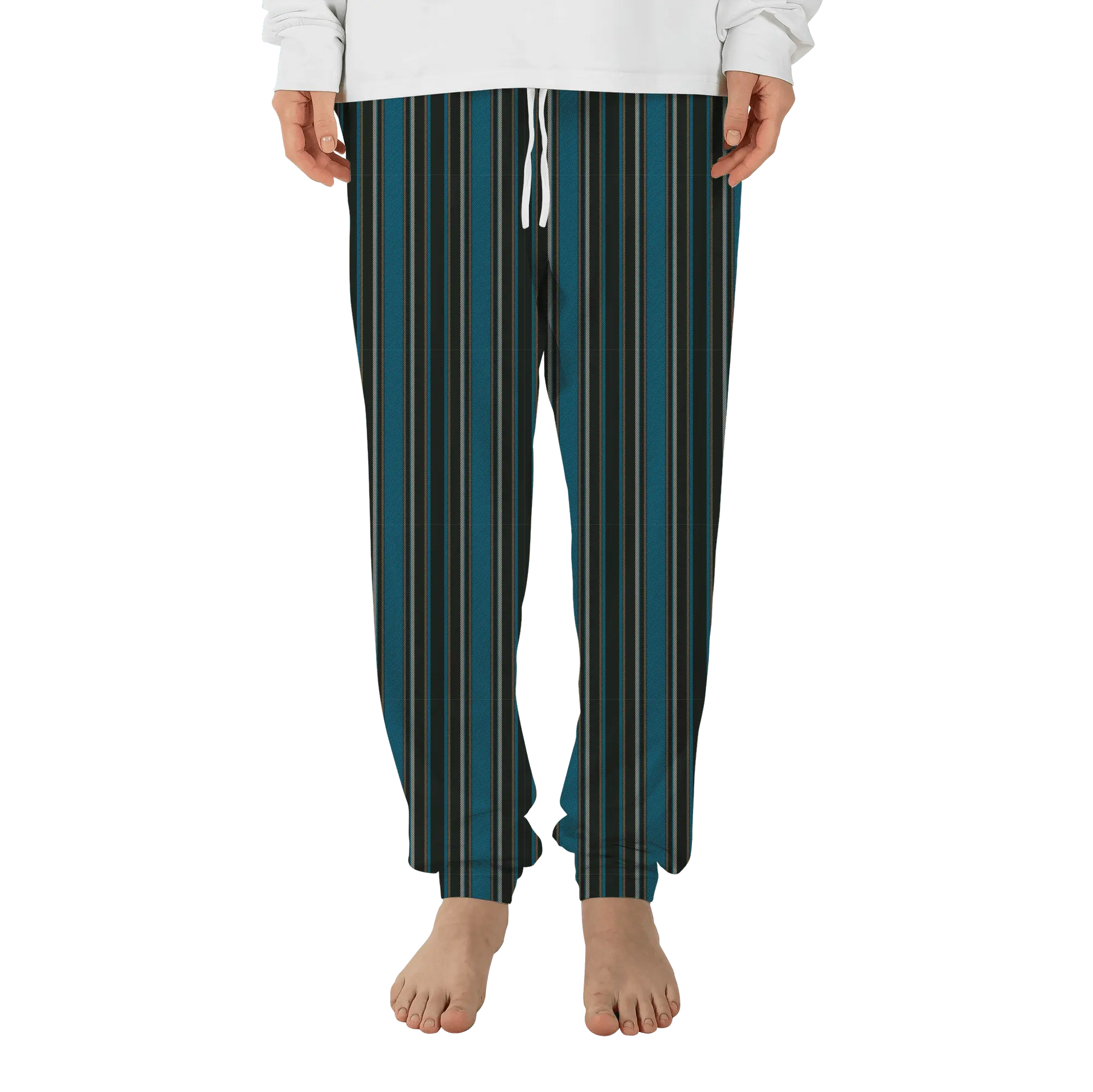 Cozy Plaid Raglan Pajama Pants - IVORYNN