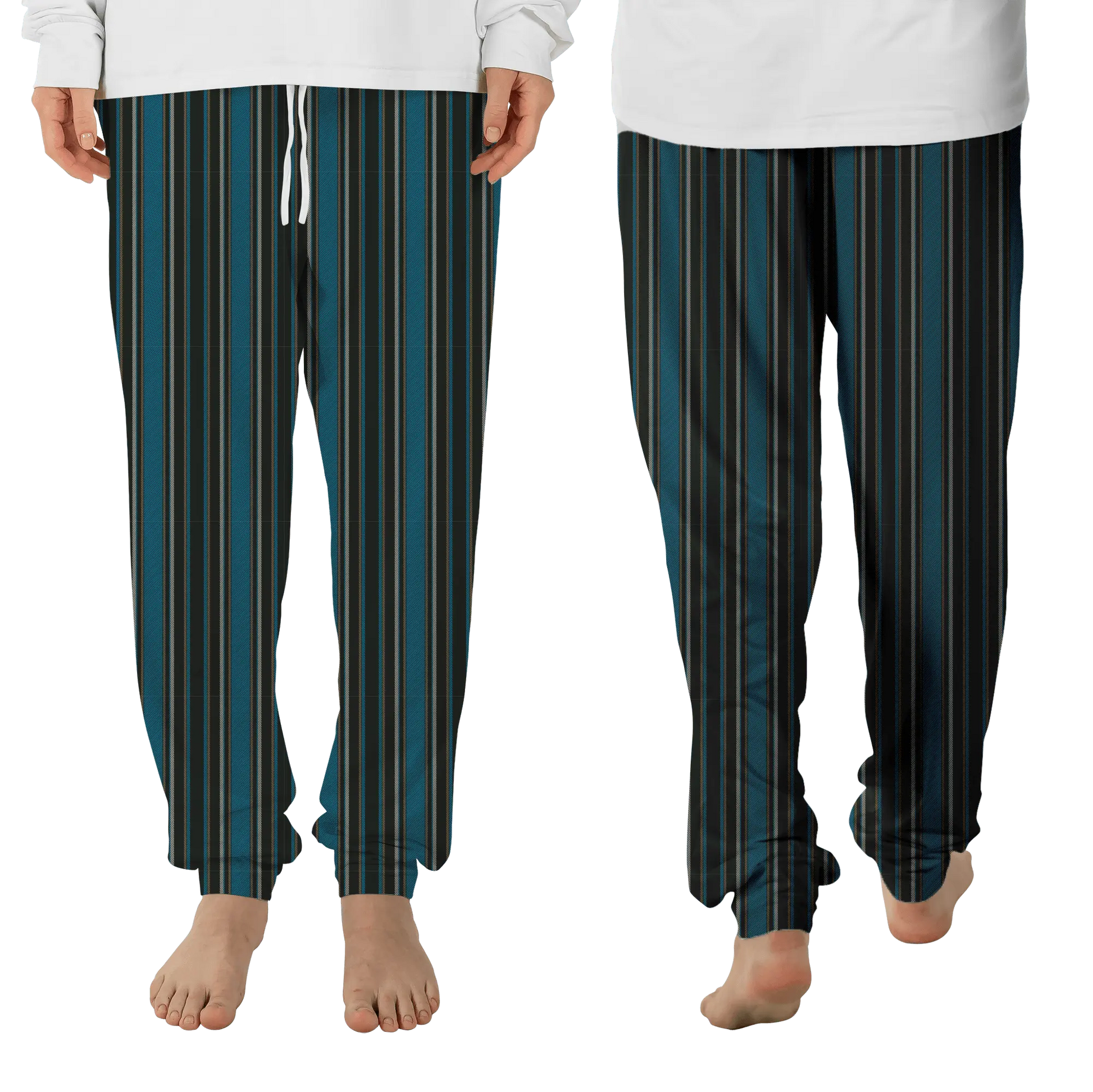 Cozy Plaid Raglan Pajama Pants - IVORYNN