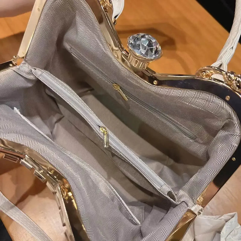 Crossbody diamond inlaid handbag - IVORYNN