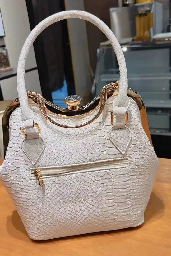 Crossbody diamond inlaid handbag - IVORYNN