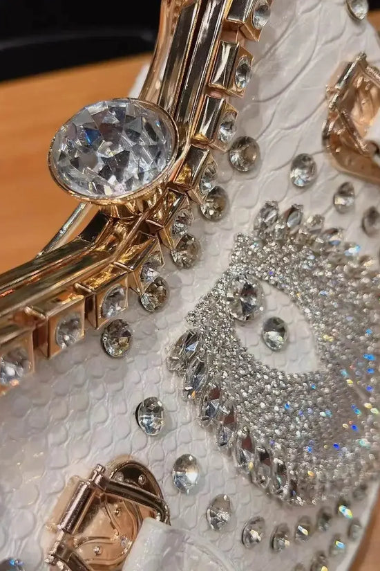 Crossbody diamond inlaid handbag - IVORYNN