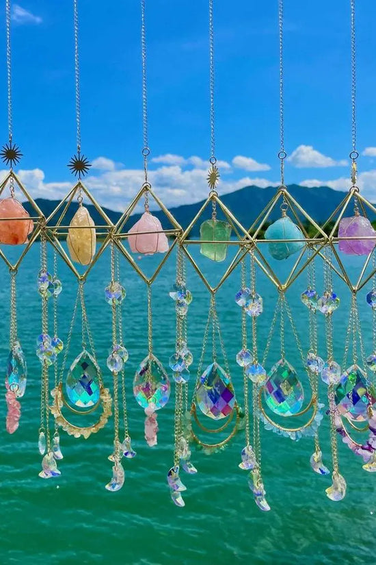 Crystal Hanging Sun Catcher Aurora Gem Prism - IVORYNN