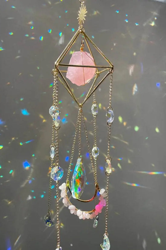 Crystal Hanging Sun Catcher Aurora Gem Prism - IVORYNN