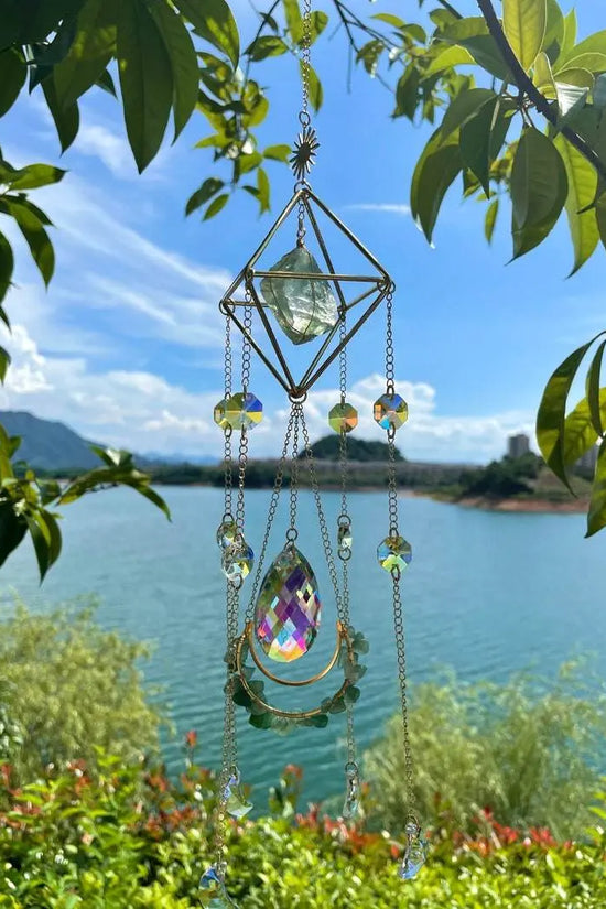 Crystal Hanging Sun Catcher Aurora Gem Prism - IVORYNN