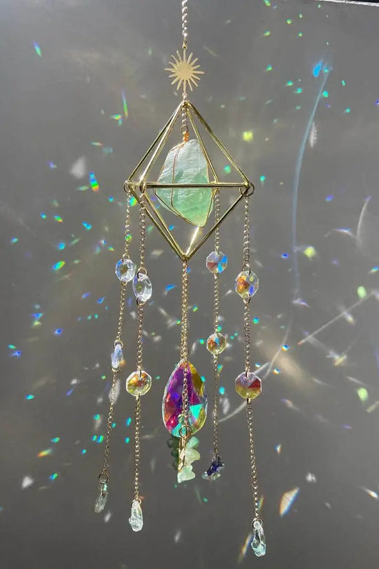 Crystal Hanging Sun Catcher Aurora Gem Prism - IVORYNN