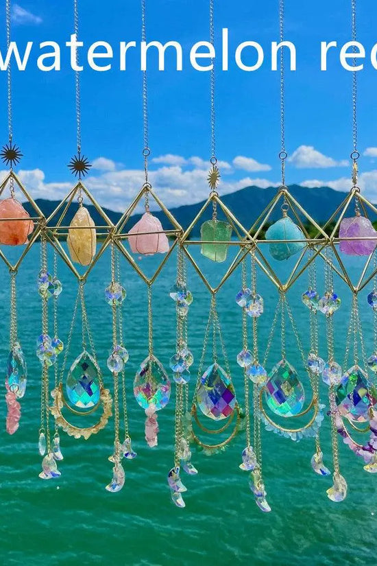 Crystal Hanging Sun Catcher Aurora Gem Prism - IVORYNN