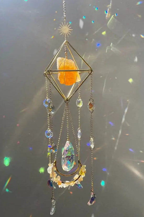 Crystal Hanging Sun Catcher Aurora Gem Prism - IVORYNN
