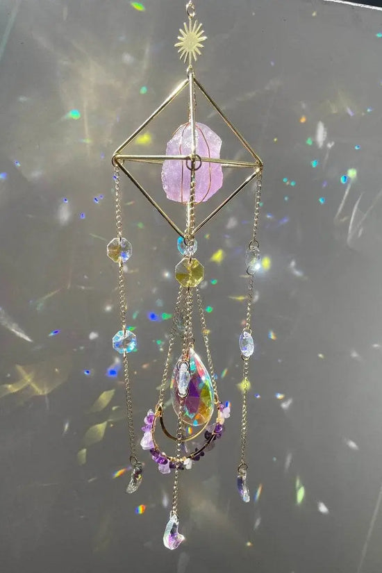 Crystal Hanging Sun Catcher Aurora Gem Prism - IVORYNN