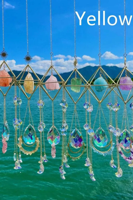 Crystal Hanging Sun Catcher Aurora Gem Prism - IVORYNN