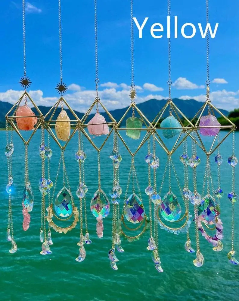 Crystal Hanging Sun Catcher Aurora Gem Prism - IVORYNN