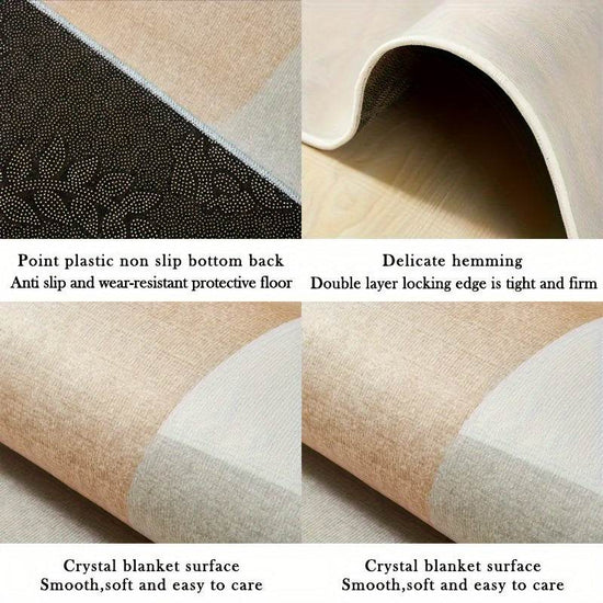 Crystal Velvet 3D Soft Carpet - IVORYNN