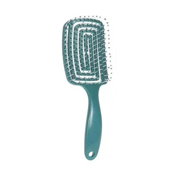 Curved Vent Massage Square Hair Brush - IVORYNN